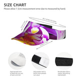 Butterfly Seamless Tile Print Sun Visor Hat with Adjustable Design for Women and Men