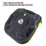 Yellow Replacement Seat for John Deere Lawn Tractors, E-AUC11188, Compatible with X360, X340, X324, X320, X300R, X304, X300, X305R, X310, X330, X350, X350R, X354, X384, X380, X370, X394, X390, X580, X570+
