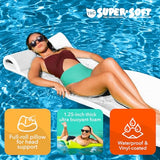 TRC Recreation Foam Pool Float, 1.25-Inch Floating Water Lounger for Swimming and Splashing