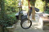 Esschert Design Horse-Shaped Tire Swing with Rope Mane