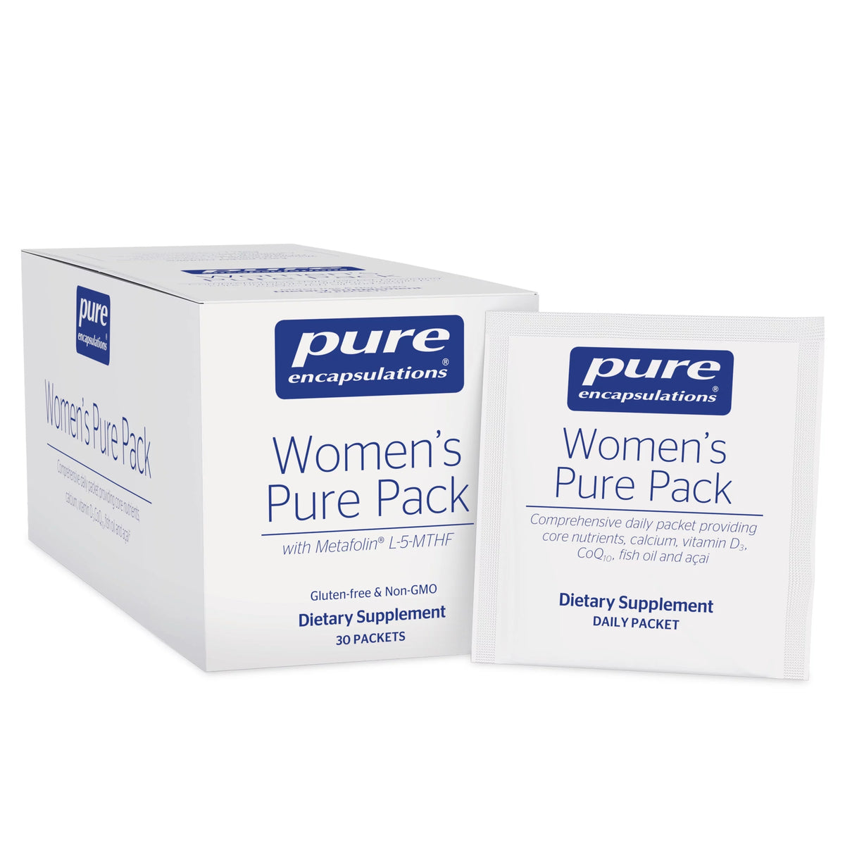 Womens Pure Pack by Pure Encapsulations, 30 Packets for Bone, Cardiovascular, Macular, and Breast Health Support