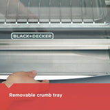 BLACK+DECKER TO3290XSBD Stainless Steel Toaster Oven, 8-Slice