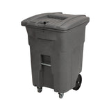 Toter Graystone Document Trash Can with Wheels and Hasp Lock, 96 Gallon, 2 Standard and 2 Stationary Casters