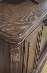 Charmond Extra-Large TV Stand by Ashley Furniture with Integrated Fireplace