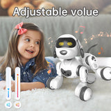 Interactive Programmable Robot Dog with Remote Control, Touch Response and Stunt Features