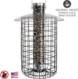 Droll Yankees 344305 Caged Sunflower Bird Feeder, Squirrel-Proof Design, 20-Inch, Black