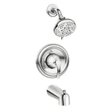 Moen Tiffin Tub and Shower Faucet with Chrome Finish and Single-Handle Control