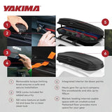 Yakima SkyBox NX XL 18-Cubic-Foot Rooftop Cargo Carrier with Hard Shell, SKS Lock, and Black Finish