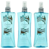 Body Fantasies Coconut Fantasy Fragrance Body Spray for Women, 3 x 8 oz