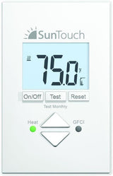 SunTouch SunStat Core Non-Programmable Thermostat for Floor Heating Systems, White, 4.63 x 2.95 x 1.65 Inches