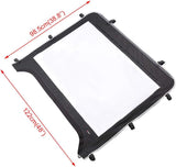 Clear Fold-Up Full Front UTV Windshield Compatible with Kawasaki Mule 600 and Mule 610XC SE SX, Kemimoto