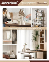 3-Piece Matte White Ceramic Vase Set for Boho Shelf, Entryway, Dining Table, Mantel, or Bookshelf Decor