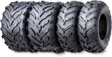 Road Guider Set of 4 ATV/UTV Tires with 6PR Rating and 20mm Deep Tread, 22 × 7-11 Front and 22 × 10-9 Rear, for Honda Recon 250 and Suzuki Ozark 250