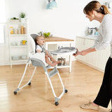 Ingenuity SmartClean Trio Elite Convertible Seating System, 3-in-1 High Chair, Toddler Chair and Booster Seat, Slate