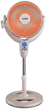 Optimus Digital Oscillating Pedestal Dish Heater, 14×22, with Remote Control