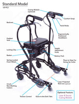 U-Step Walking Stabilizer Walker with Standard 5-Foot to 1-Foot 6-Inch Range