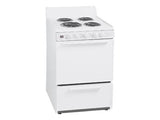 Premier 24-Inch Electric Range with a White Finish