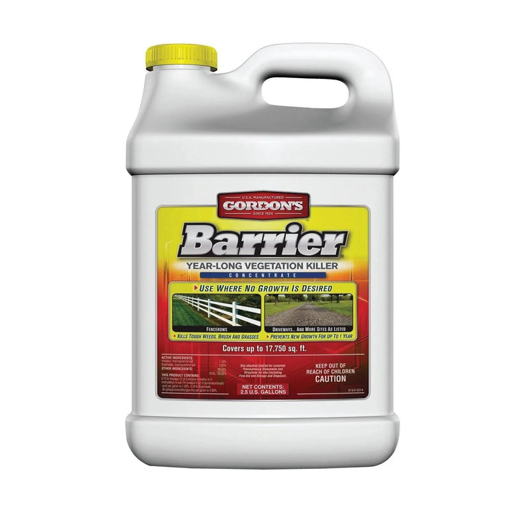 Gordons 8131122 Barrier Year-Long Vegetation Killer, 2.5-Gallon Container