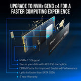 PNY CS2130 8TB Internal NVMe Solid State Drive, M.2 SSD, M280CS2130-8TB-RB