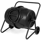 Costway 50-Gallon Wheeled Compost Tumbler for Garden Waste