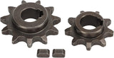 Carbon Steel Pocket Bike Gear Kit with 9T and 11T Pinion Sprockets, Universal Front and Rear Motor Freewheel Chain Wheels