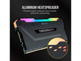 Corsair Vengeance RGB Pro Desktop Memory, 32GB (2x16GB) DDR4 2666 C16, Black