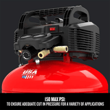 Portable Craftsman Pancake Air Compressor with Accessory Kit, Oil-Free, 6 Gallon, 150 PSI