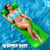 TRC Recreation Foam Pool Float, 1.25-Inch Floating Water Lounger for Swimming and Splashing