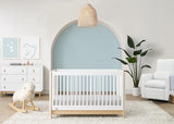 GAP babyGap Tate 4-in-1 Convertible Crib, GREENGUARD Gold Certified, Bianca White and Natural