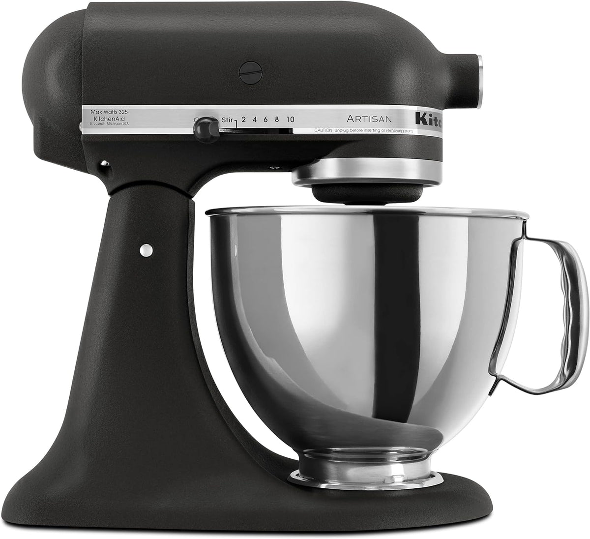 KitchenAid Artisan KSM150PS Stand Mixer, 5-Quart Tilt-Head Design with Pouring Shield, Cast Iron