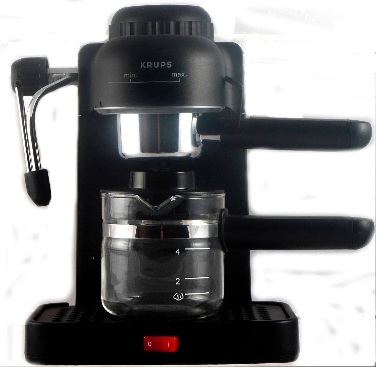 Krups Type 963 Mini Espresso and Cappuccino Maker, 4-Cup, Black