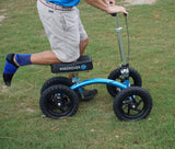 KneeRover Quad All-Terrain Knee Walker with Metallic Blue Finish
