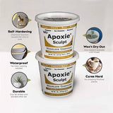 Apoxie Sculpt White 2-Part Modeling Compound with A and B Components, 4 lb.