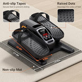 Under-Desk Electric Elliptical Leg Exerciser for Home and Office, Quiet Seated Pedal Machine with 12 Adjustable Speeds, Remote and Footstraps