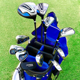 12-Piece Mens Complete Golf Club Set with Driver, #3 and #5 Fairway Woods