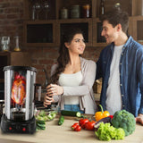 Black NutriChef Vertical Rotisserie Oven for Rotating Kebob Cooking