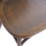 GDF Studio Ruhan Dining Chairs, Set of 2, Featuring Wooded Cane Backs in Brown