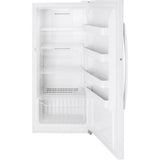 GE FUF14SMRWW Frost-Free Upright Freezer with 14.1 Cu. Ft. of Storage