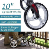 Folding Upright Walker for Seniors with a Straight Standing Design
