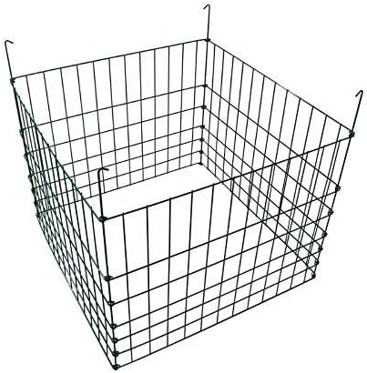 MTB Green Garden Wire Compost Bin, 30 x 30 x 24 Inches, Suitable for Garden Bed Fencing
