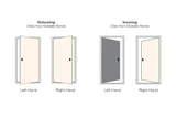 Therma-Tru Benchmark 32-in x 80-in Fiberglass Front Door, Left-Hand Inswing Prehung Design with Whi Finish
