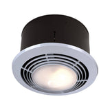 NuTone 9093WH Bathroom Ceiling Combo with Exhaust Fan, 1500-Watt Heater, Light and Nightlight, 70 CFM