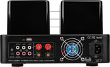 Dayton Audio HTA100BT 100W Hybrid Stereo Tube Amplifier with Bluetooth, USB, Aux, Phono In and Sub Out