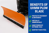 60-Inch UHMW Poly Snow Plow Cutting Edge, 3/4-Inch Thick x 4-Inch Wide, Industrial-Strength Driveway-Safe Blade for ATV, Snow Blower or Plow