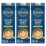 SOWN Organic Oat Creamer, Unsweetened Barista-Style Plant-Based Milk, 32 oz Pack of 6