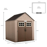 Rubbermaid Big Max Outdoor Storage Shed, 7 ft. x 7 ft.