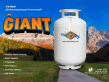 Flame King 420LB ASME Vertical Propane Tank in White
