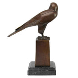 Design Toscano Noble Falcon Statue Crafted from Cast Bronze