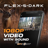 SPYPOINT Flex-S-Dark Solar Cellular Trail Camera with Built-In Solar Panel, 40MP Photos, 1080p Video with Sound, No-Glow Night Vision and Motion Activation