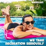 TRC Recreation Foam Pool Float, 1.25-Inch Floating Water Lounger for Swimming and Splashing